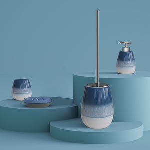 PORTASAPONE SHEJLA D.12XH3CM CERAMICA BLU