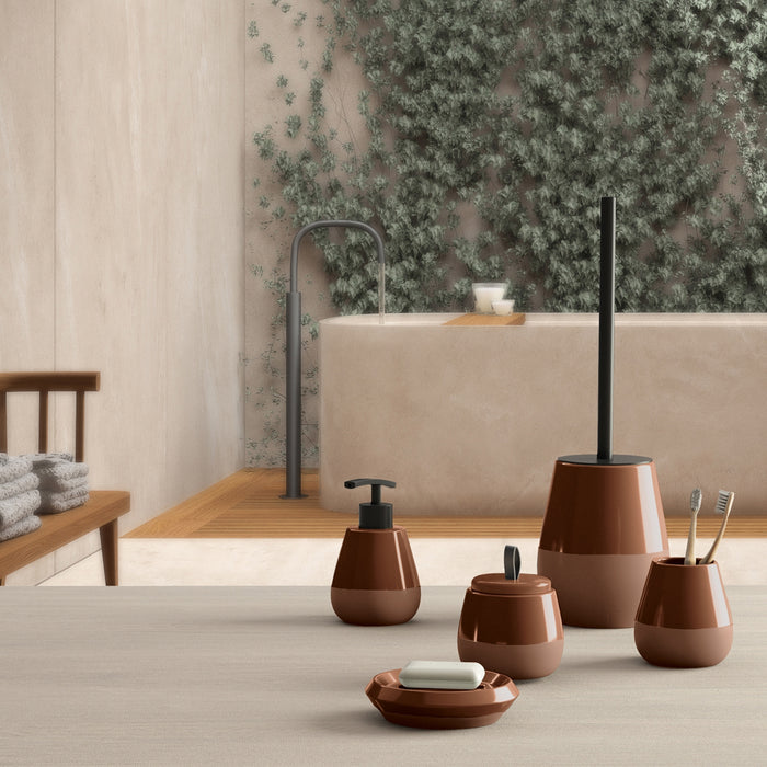 PORTASAPONE WILMA D.12XH3CM TERRACOTTA