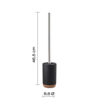 PORTASCOPINO ILARY D.9XH47CM NERO MATT E SUGHERO.