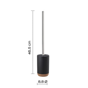 PORTASCOPINO ILARY D.9XH47CM NERO MATT E SUGHERO.