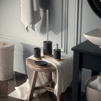 PORTASCOPINO ILARY D.9XH47CM NERO MATT E SUGHERO.