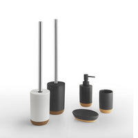 PORTASCOPINO ILARY D.9XH47CM NERO MATT E SUGHERO.