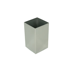 PORTASPAZZOLINI NEMESIA 6X6XH10CM INOX LUCIDO.
