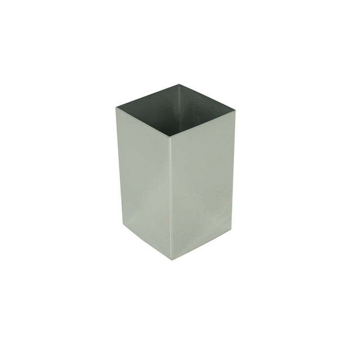 PORTASPAZZOLINI NEMESIA 6X6XH10CM INOX LUCIDO.