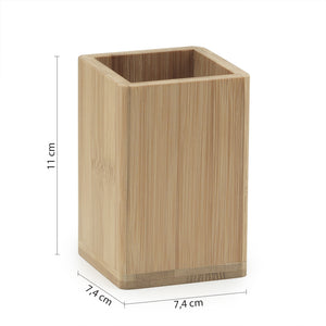 PORTASPAZZOLINI BONNIE 8X8XH11CM IN BAMBU.