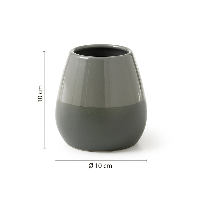 PORTASPAZZOLINI WILMA D.10XH10CM VERDE SALVIA.