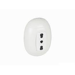 PRESA BIPASSO 10/16A BIANCA SERIE OVAL