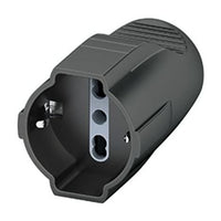 PRESA SCHUKO / BIPASSO 10/16A BIANCA VOLANTE