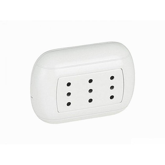 PRESA TRIPLEX OVAL 10A BIANCA TRIPLA