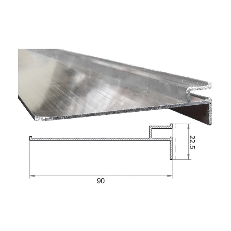 PROFILO ALLUMINIO 100MM 3M