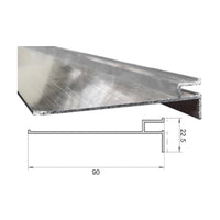 PROFILO ALLUMINIO 100MM 3M