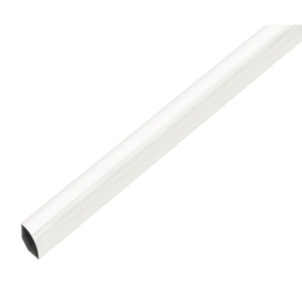 QUARTO DI CERCHIO 15X15X1000MM PVC BIANCO