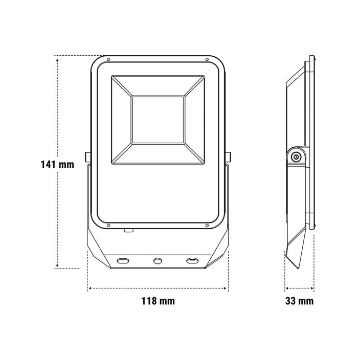 PROIETTORE LED FL 20W IP66 BIANCO SENS 4000K 141X1