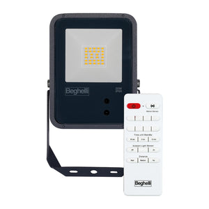 PROIETTORE LED FL 50W IP66 NERO SENS 4000K 175X146