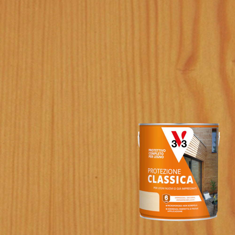 PROTETTIVO COMPLETO A SOLVENTE 750ML NOCE CHIARO