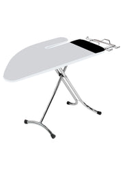 Asse da Stiro Completo Combiboard Plus 125x48 cm con Piano Stiramaniche Gambe Triple Regolabile in Altezza