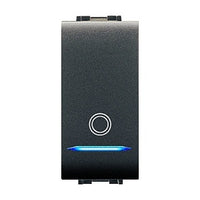 PULSANTE ILLUMINABILE MYLIFE GRIGIO.