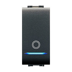 PULSANTE ILLUMINABILE MYLIFE GRIGIO.