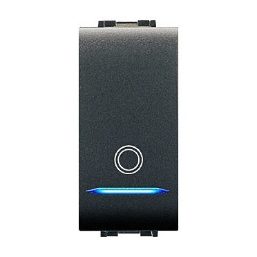 PULSANTE ILLUMINABILE MYLIFE GRIGIO.