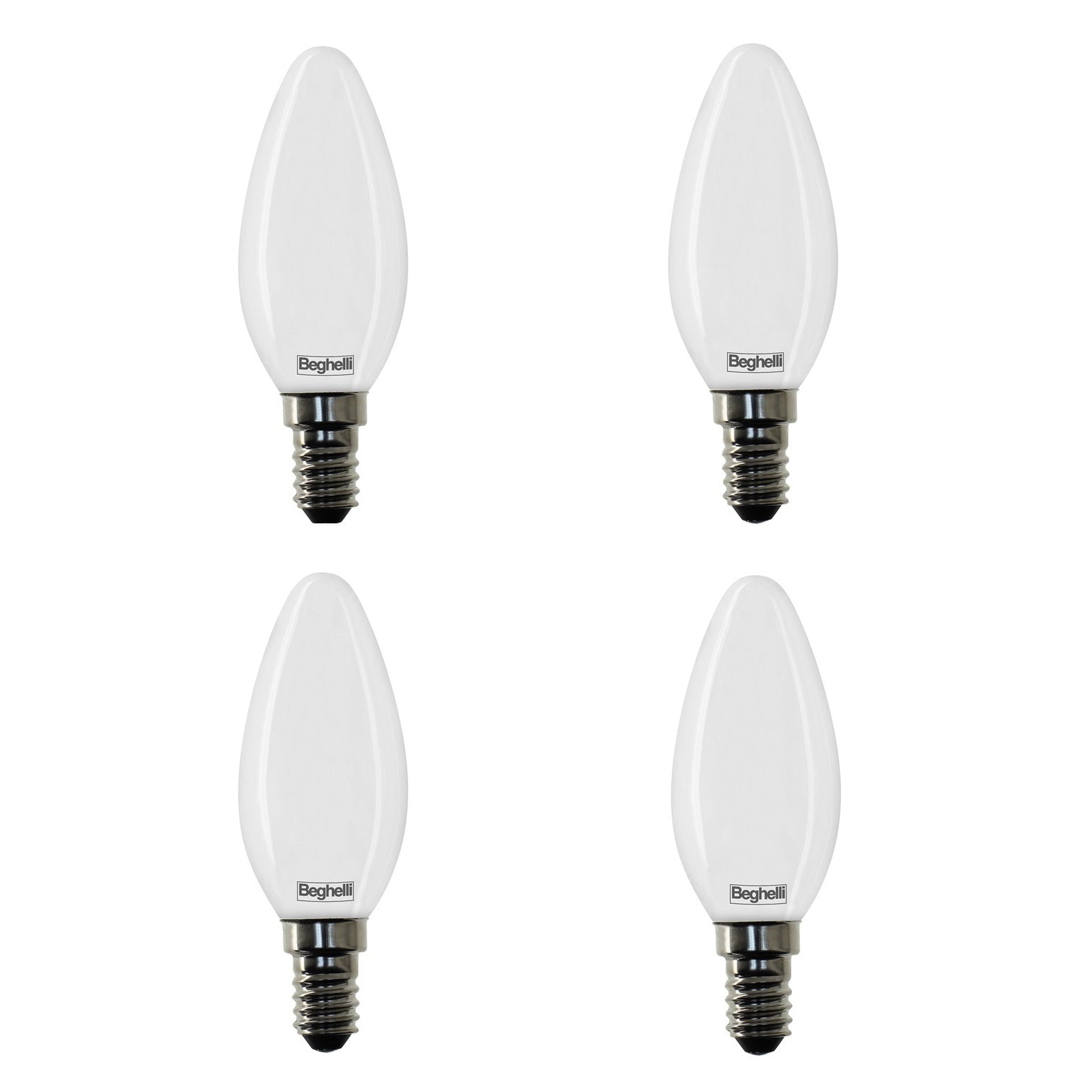 QUADRIPACK LAMPADA LED OLIVA E14 5W 3000K TUTTOVET