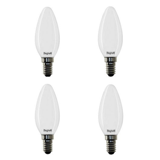 QUADRIPACK LAMPADA LED OLIVA E14 5W 3000K TUTTOVET