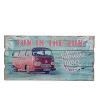 QUADRO ANTICO CON FURGONCINO 30XH60CM