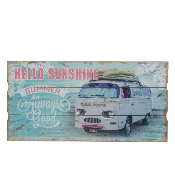 QUADRO ANTICO CON FURGONCINO 30XH60CM