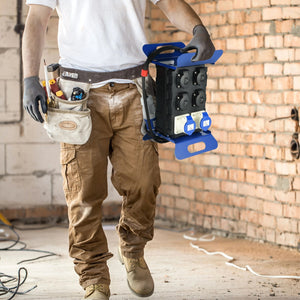 QUADRO DI DISTRIBUZIONE PORTATILE CON 4 SCHUKO + 2