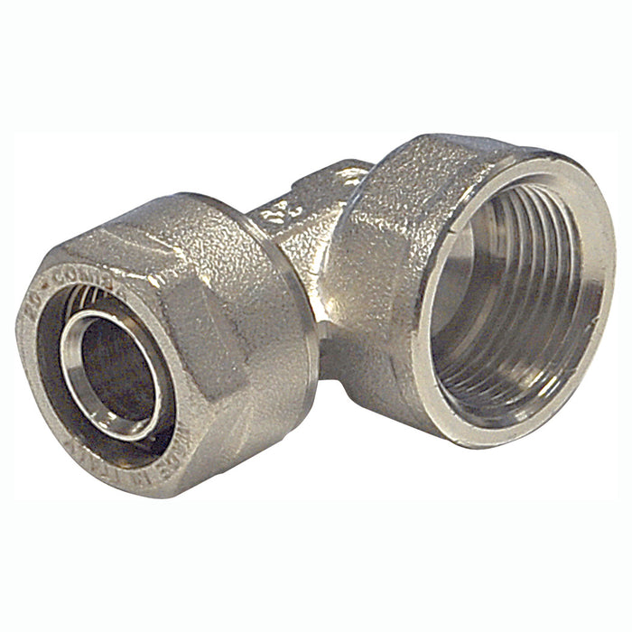 RACCORDO A GOMITO FEMMINA 1/2X20 PER MULTISTRATO (