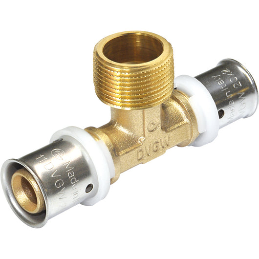 RACCORDO A "TEE" MASCHIO D. 1/2×16 PER MULTISTRAT