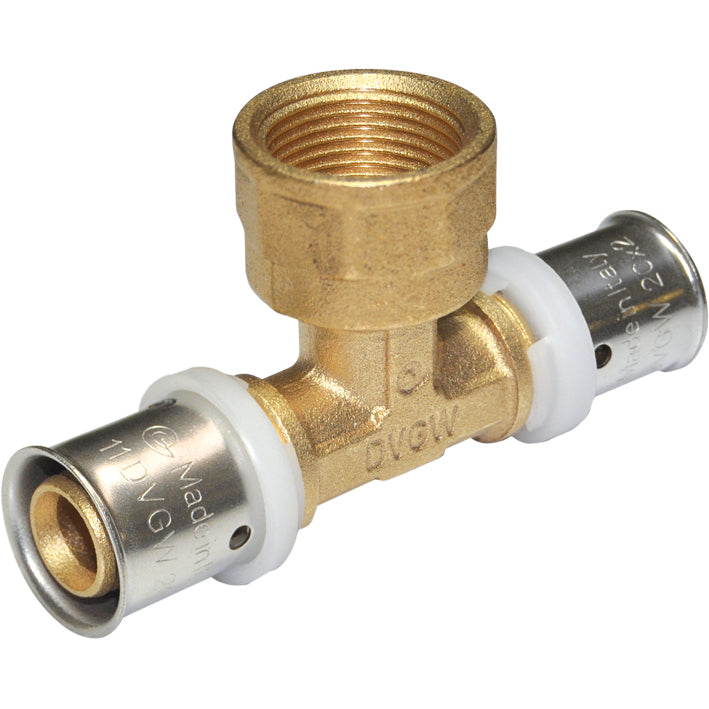 RACCORDO A "TEE" FEMMINA D. 1/2×16 PER MULTISTRAT