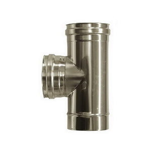 RACCORDO T 90 D.80MM F INOX AISI 304 SPESSO 0.5MM