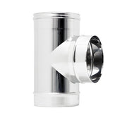 RACCORDO T 90 D.120MM INOX AISI 304 SPESSO 0.5MM