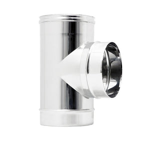 RACCORDO T 90 D.120MM INOX AISI 304 SPESSO 0.5MM