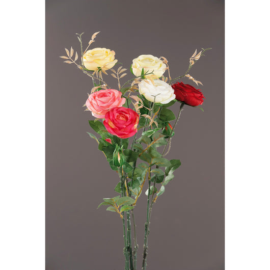 ROSA DECORATIVA 68CM IN 6 COLORI
