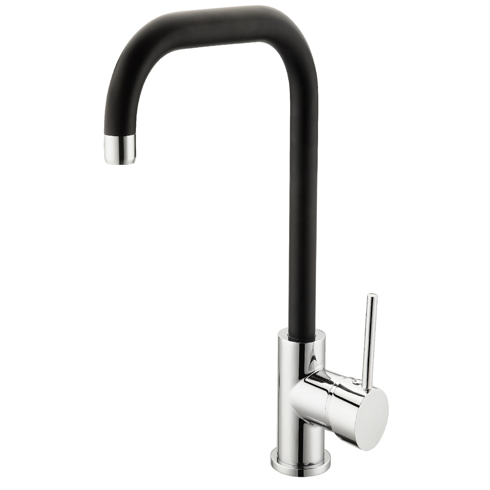 RUBINETTO PER LAVELLO BOCCA ALTA D-2.4CM NERO SATI