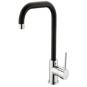 RUBINETTO PER LAVELLO BOCCA ALTA D-2.4CM NERO SATI