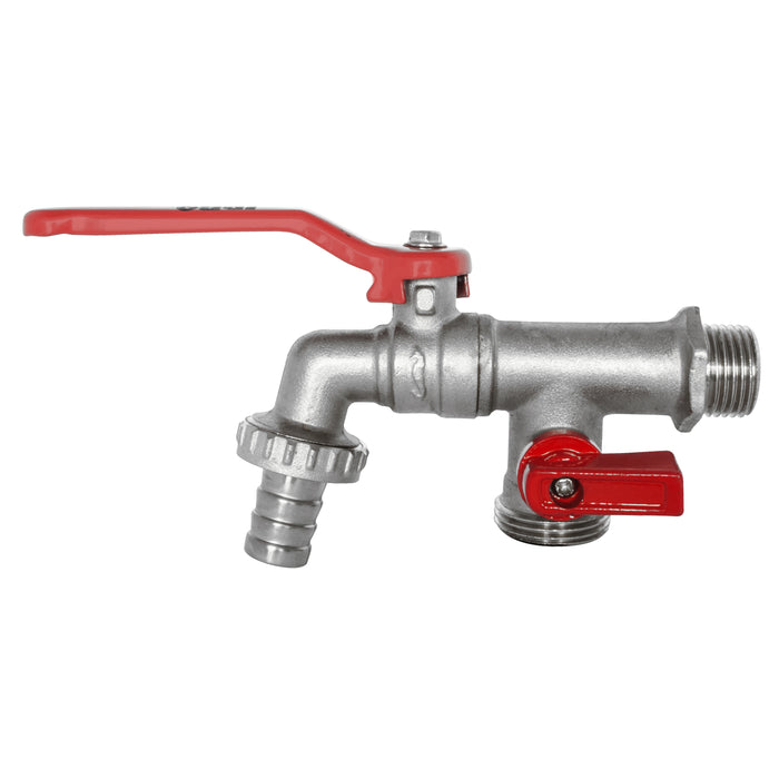 RUBINETTO DA ESTERNO CON ATTACCO DOPPIO A 1/2 (BLI