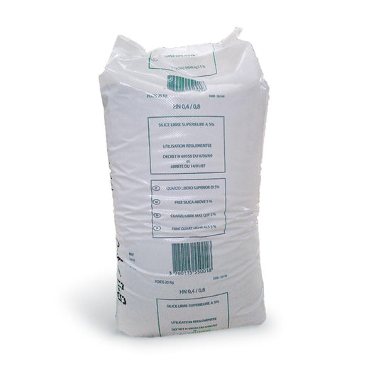SABBIA QUARZIFERA 0,4 / 0,8MM 25KG PER POMPE