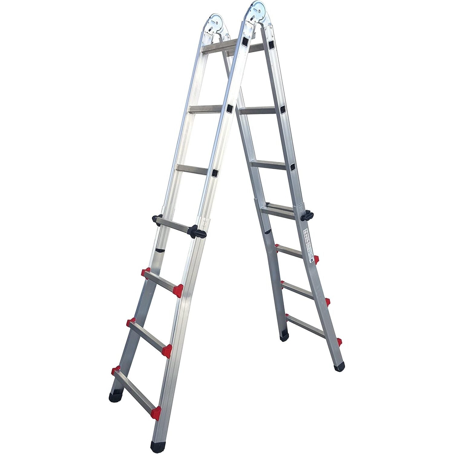 SCALA TELESCOPICA PROFI 4+4 ALLUMINIO