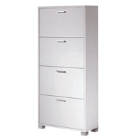 SCARPIERA BIANCO FIAMMATO 70X29XH154CM 4 RIBALTE