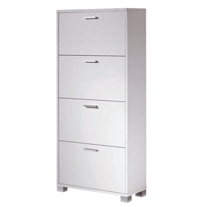 SCARPIERA BIANCO FIAMMATO 70X29XH154CM 4 RIBALTE