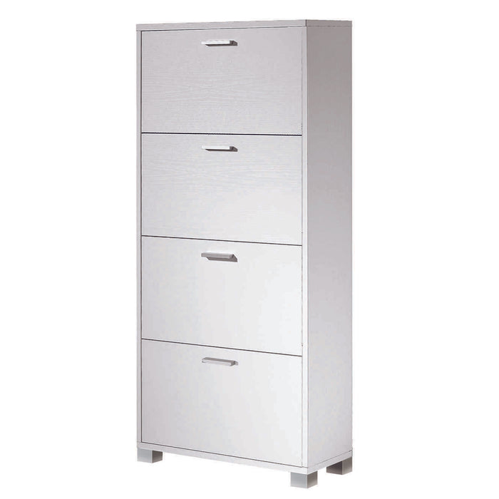 SCARPIERA BIANCO FIAMMATO 70X29XH154CM 4 RIBALTE