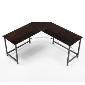 SCRIVANIA ANGOLARE OFFICE 150X150XH74CM NOCE SCURO