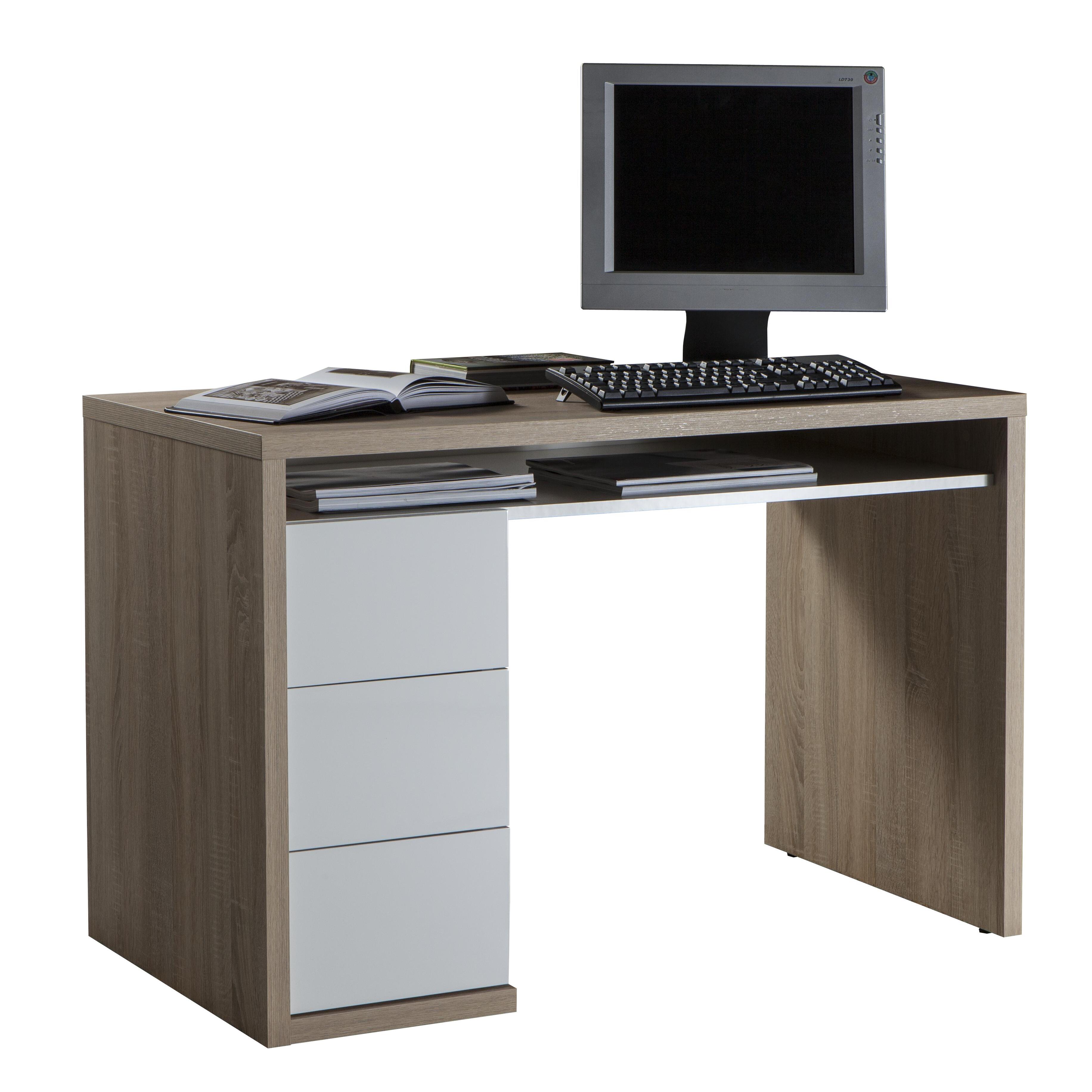 SCRIVANIA MONETA 110X60XH75CM 3 CASSETTI ROVERE SO