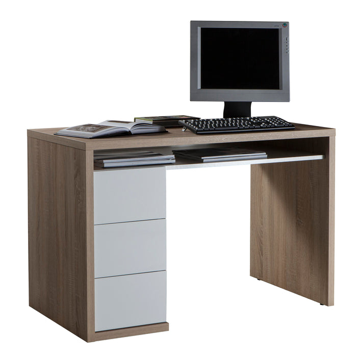 SCRIVANIA MONETA 110X60XH75CM 3 CASSETTI ROVERE SO