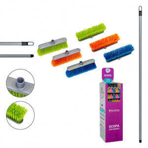 SCOPA COMPLETA DI MANICO 120CM.