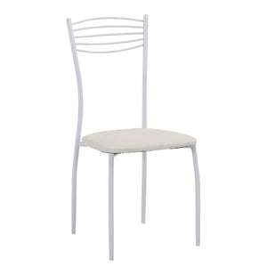 SEDIA ADRIANA 47X39XH90CM BIANCA