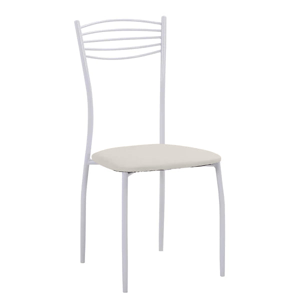 SEDIA ADRIANA 47X39XH90CM BIANCA