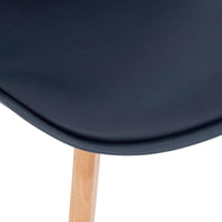 SEDIA BAYA 48X53XH82CM BLU INCHIOSTRO IN PP CON SE